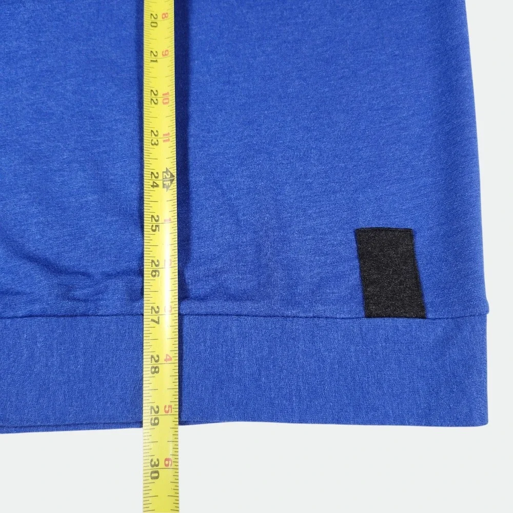 Half Zip Pullover Men's‎ LARGE Blue Cashmere Blend Luxury GolfFull Turn CashTec